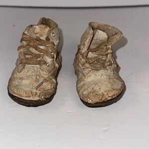 Vtg Keypoint Handcrafted Miniature Boots 1999 Collectible Displa-paperweight